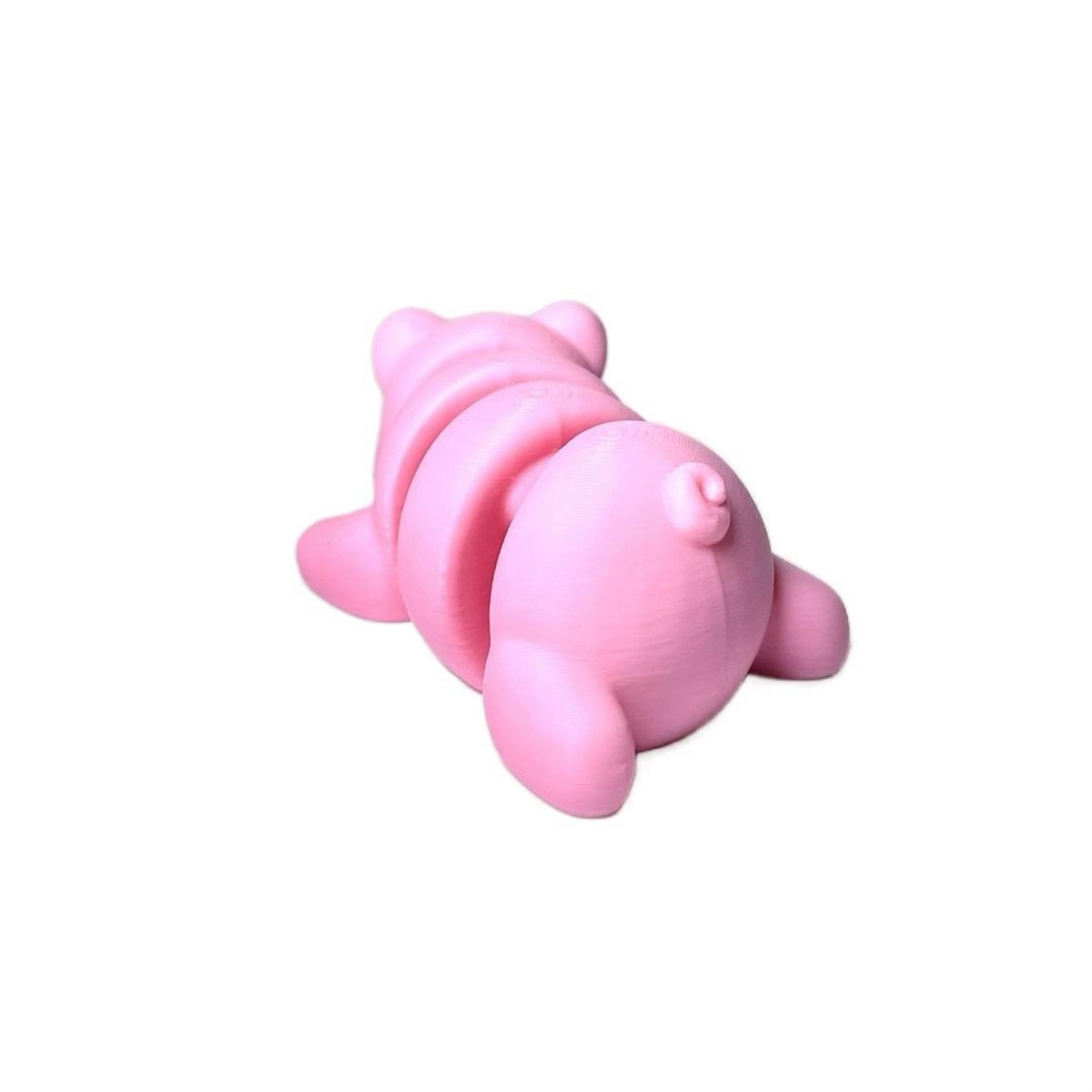 Flexi Pig - home decor statuette minimalist flexible figurine