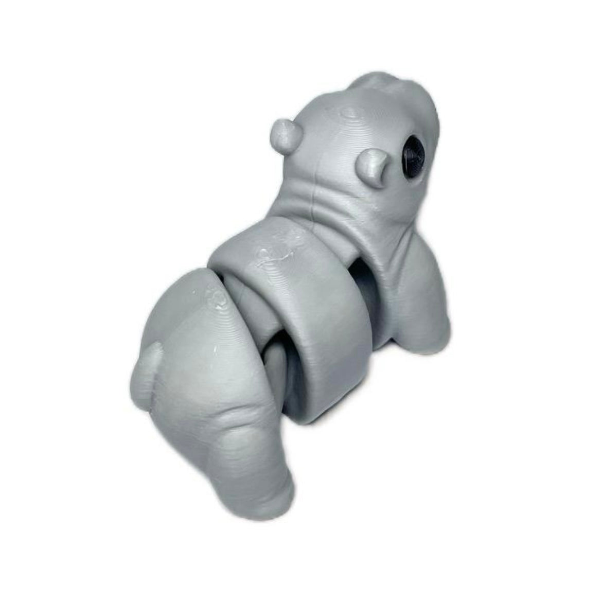 Flexi Hippo - home decor statuette minimalist flexible figurine